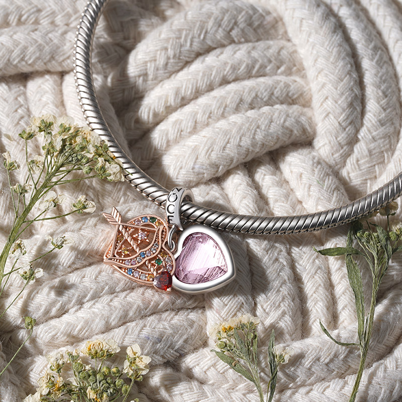 Bow&Arrow Heart Pendant image number 2