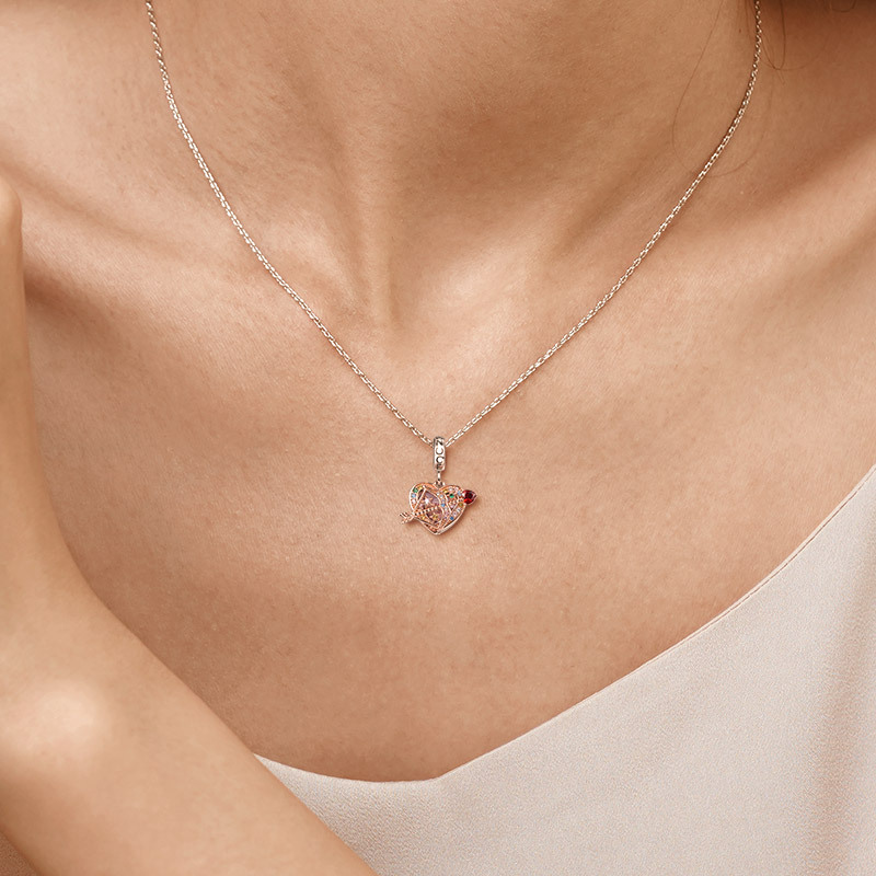 Bow&Arrow Heart Pendant image number 6
