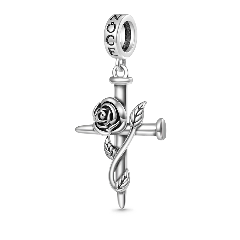 Rose Cross Pendant image number 0