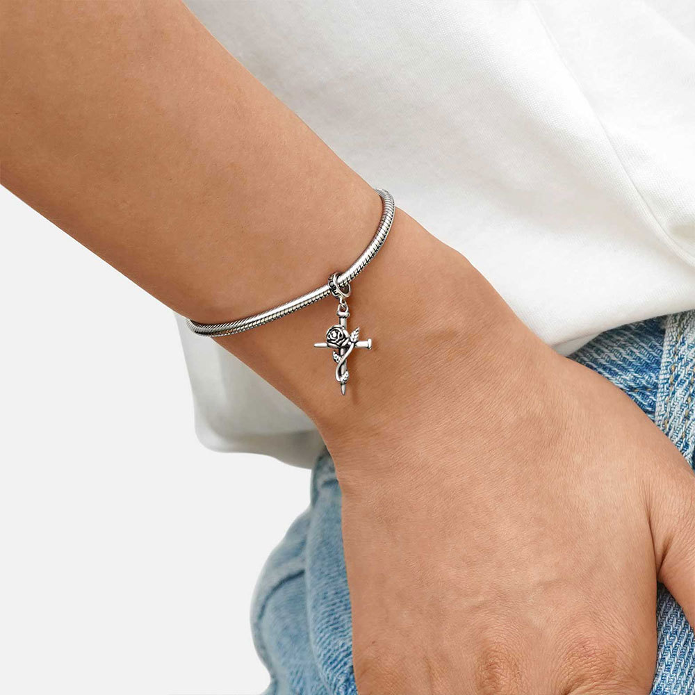 Rose Cross Pendant image number 4