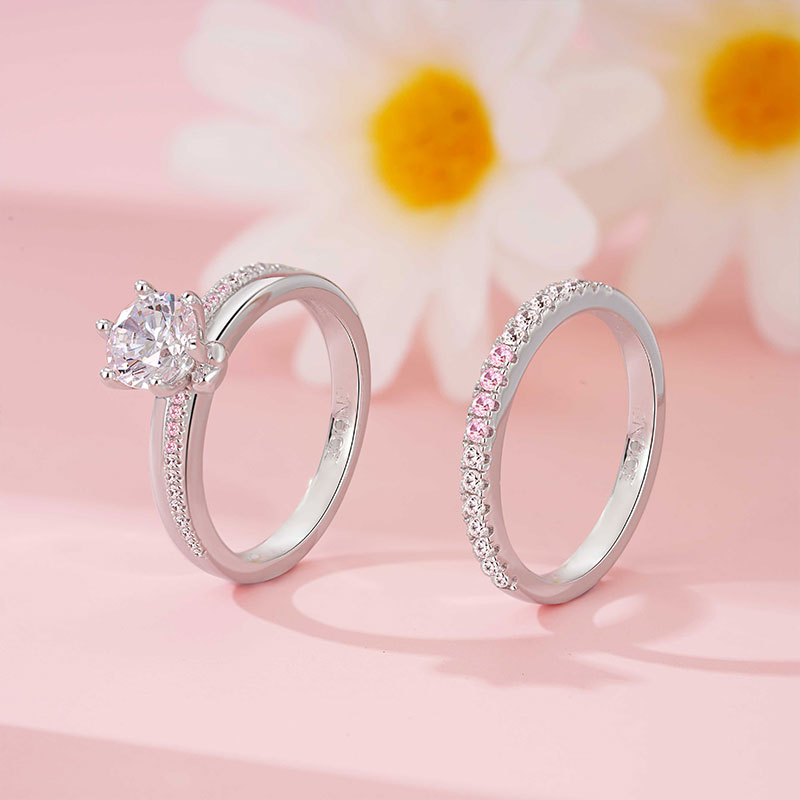 Clear Round Ring Set image number 2