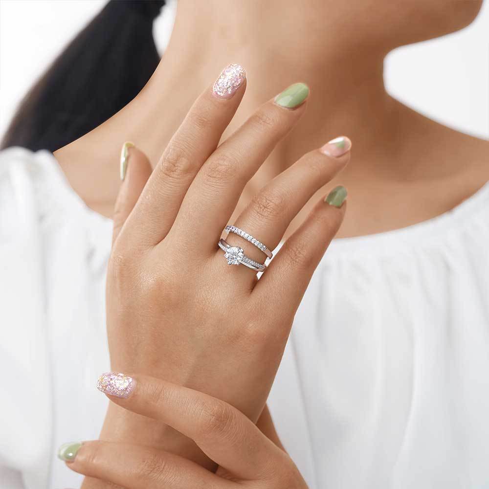 Clear Round Ring Set image number 3