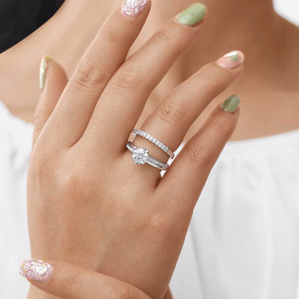 Clear Round Ring Set image number 4