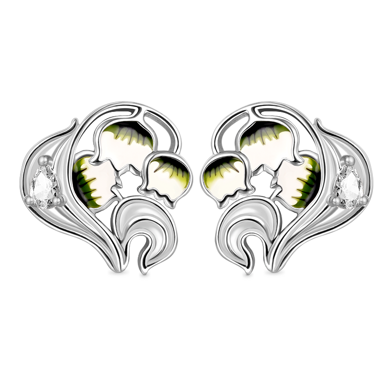 Lily of the Valley Earrings image number 0