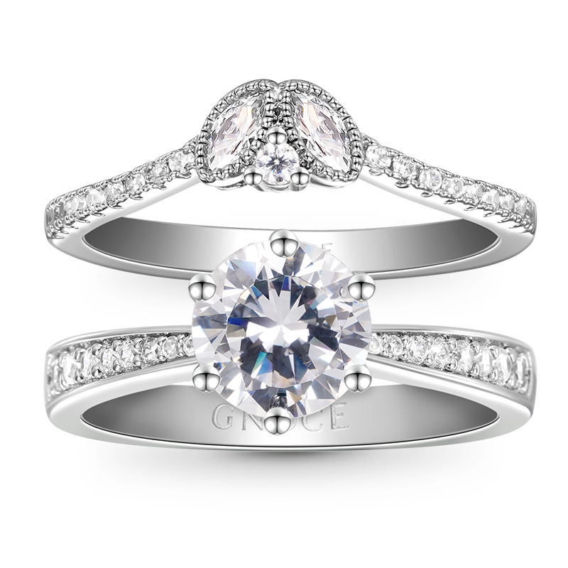 Round-cut Stackable Ring image number 0