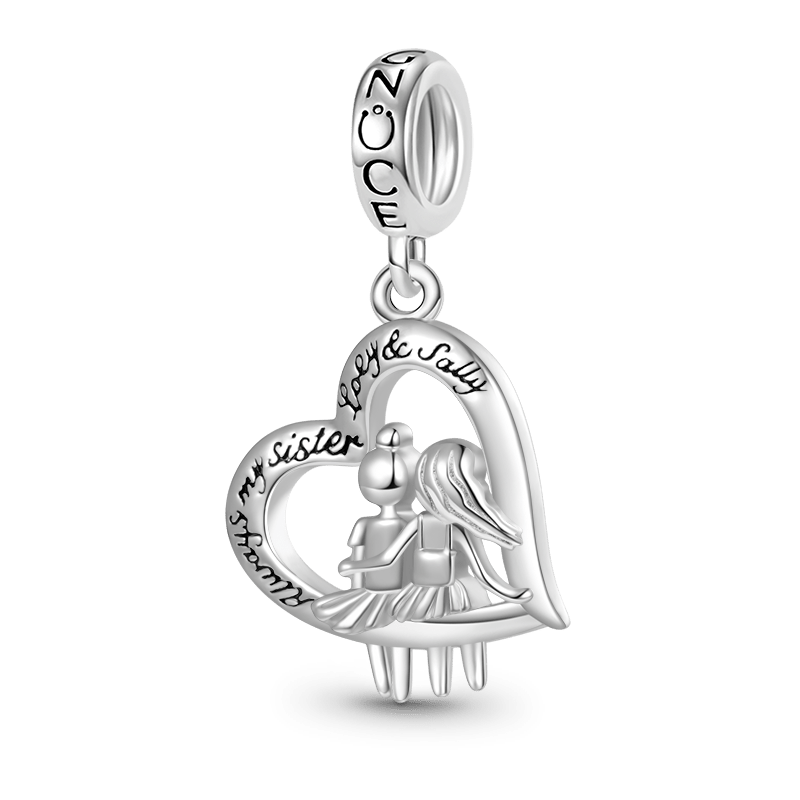 Sister Love Engravable Pendant image number 0