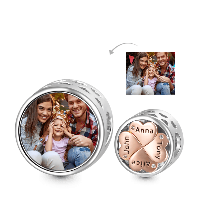 Family Engravable Photo Charm image number 0