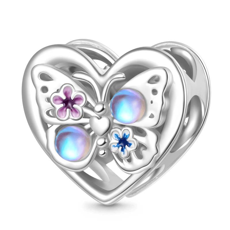 Butterfly Heart Charm image number 0