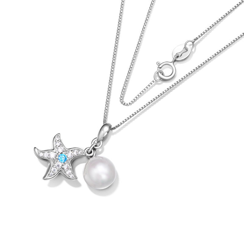 Starfish Pearl Necklace image number 1