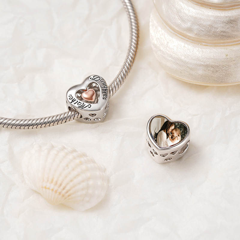 Mother & Daughter Photo Charm image number 1