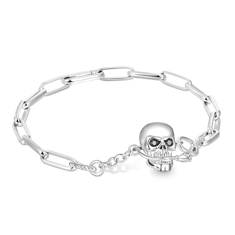 Skull Chain Bracelet image number 1