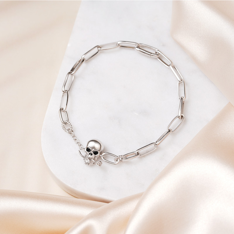 Skull Chain Bracelet image number 3