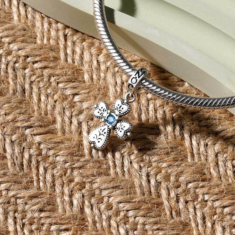 Faith in Heart Cross Pendant image number 2