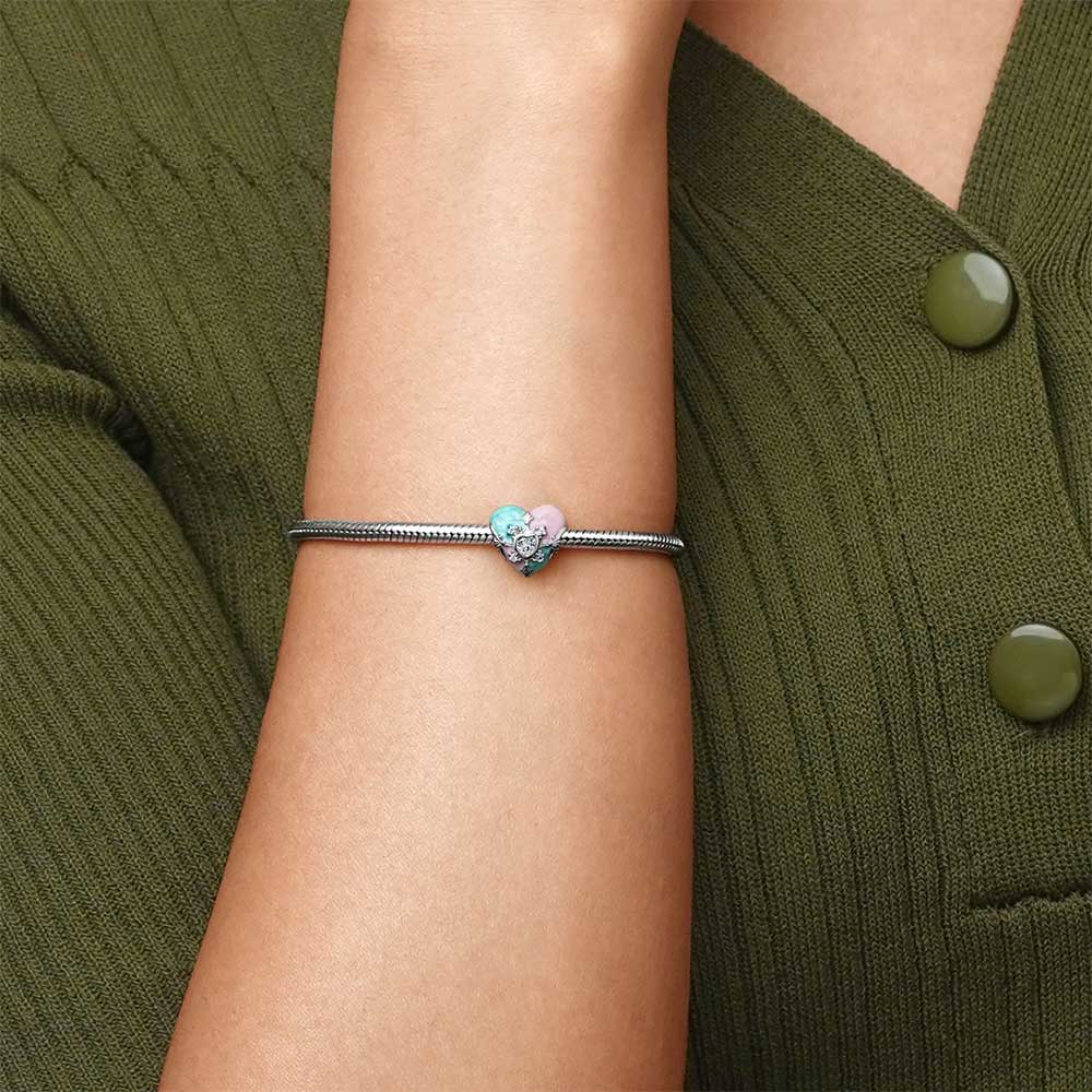 Easter Cross Heart Charm image number 2