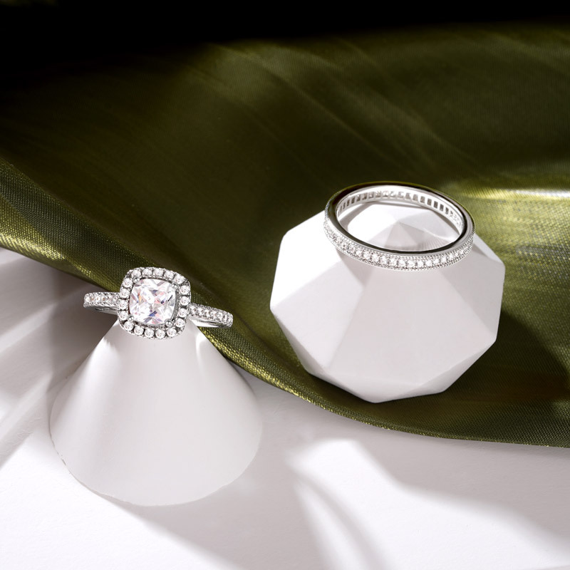 Square Cut Stackable Ring image number 2