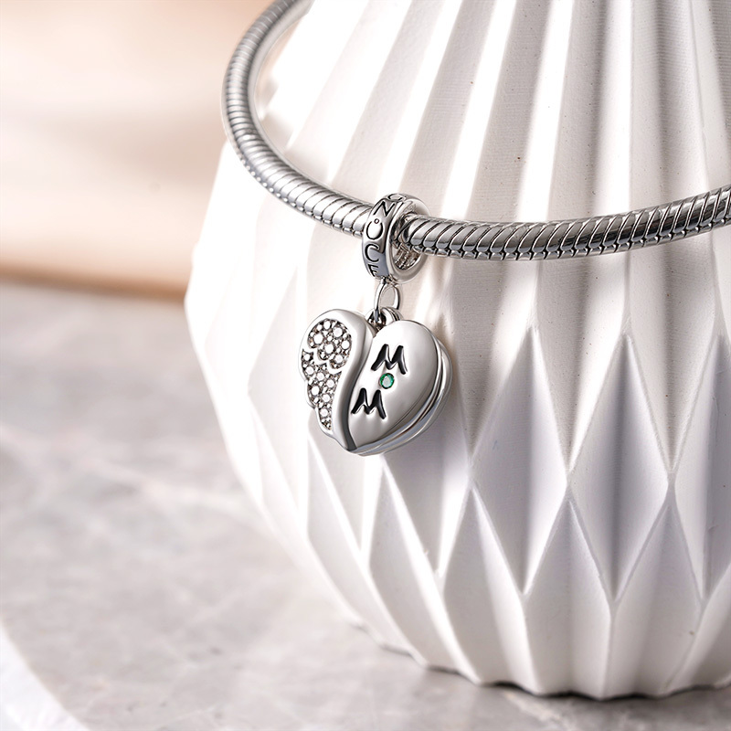 Wing Heart Photo Pendant image number 1