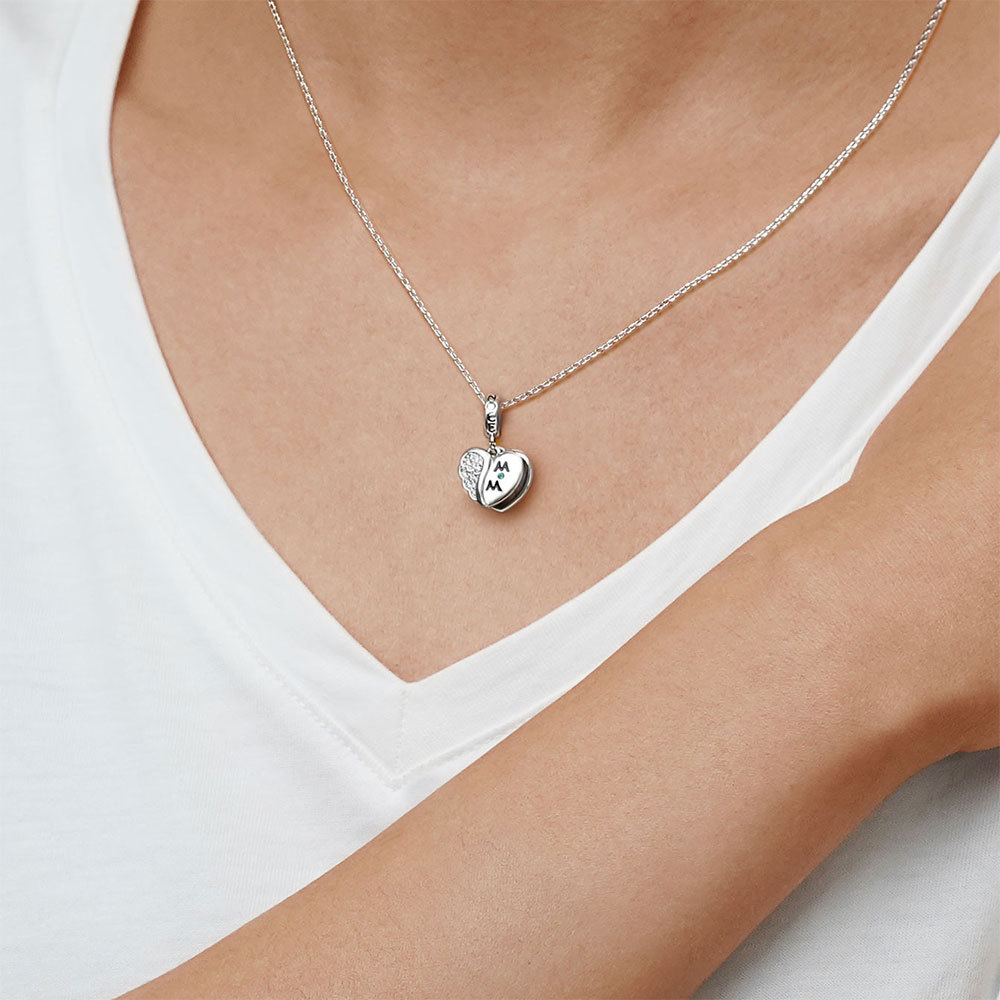 Wing Heart Photo Pendant image number 3