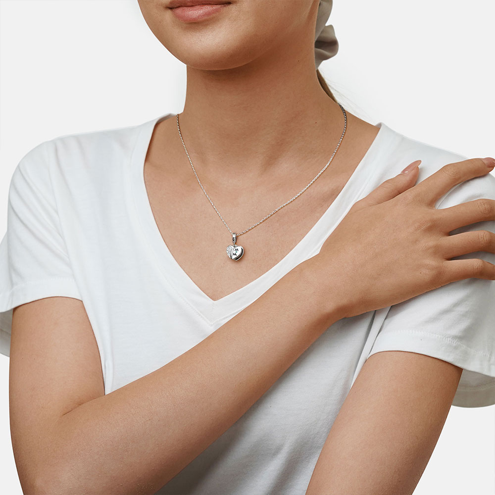 Wing Heart Photo Pendant image number 5
