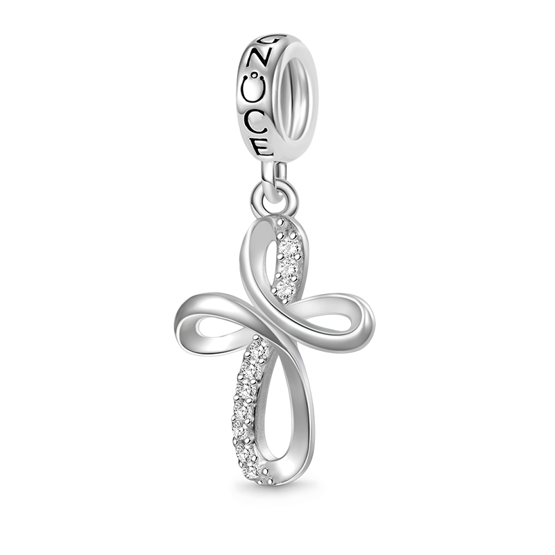 Eternal Ribbon Cross Pendant image number 0