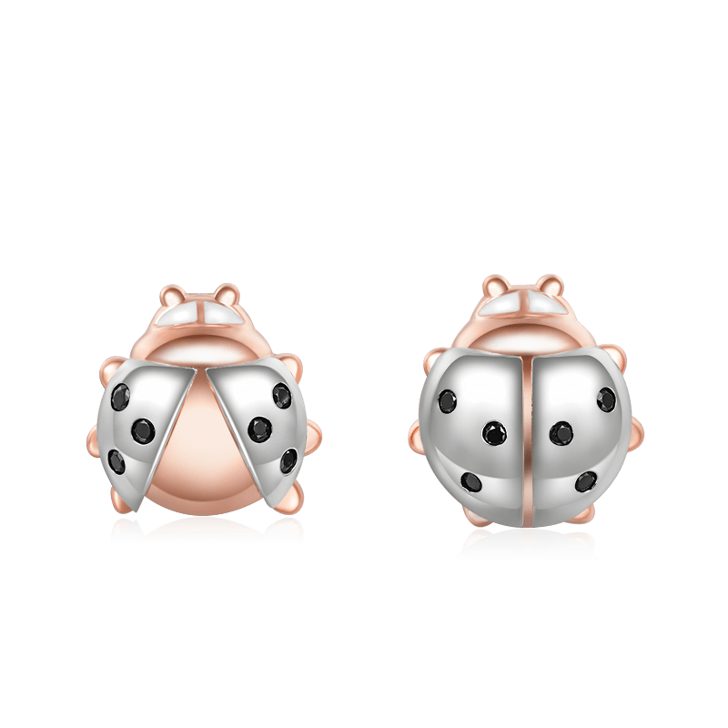 Ladybug Stud Earrings image number 0