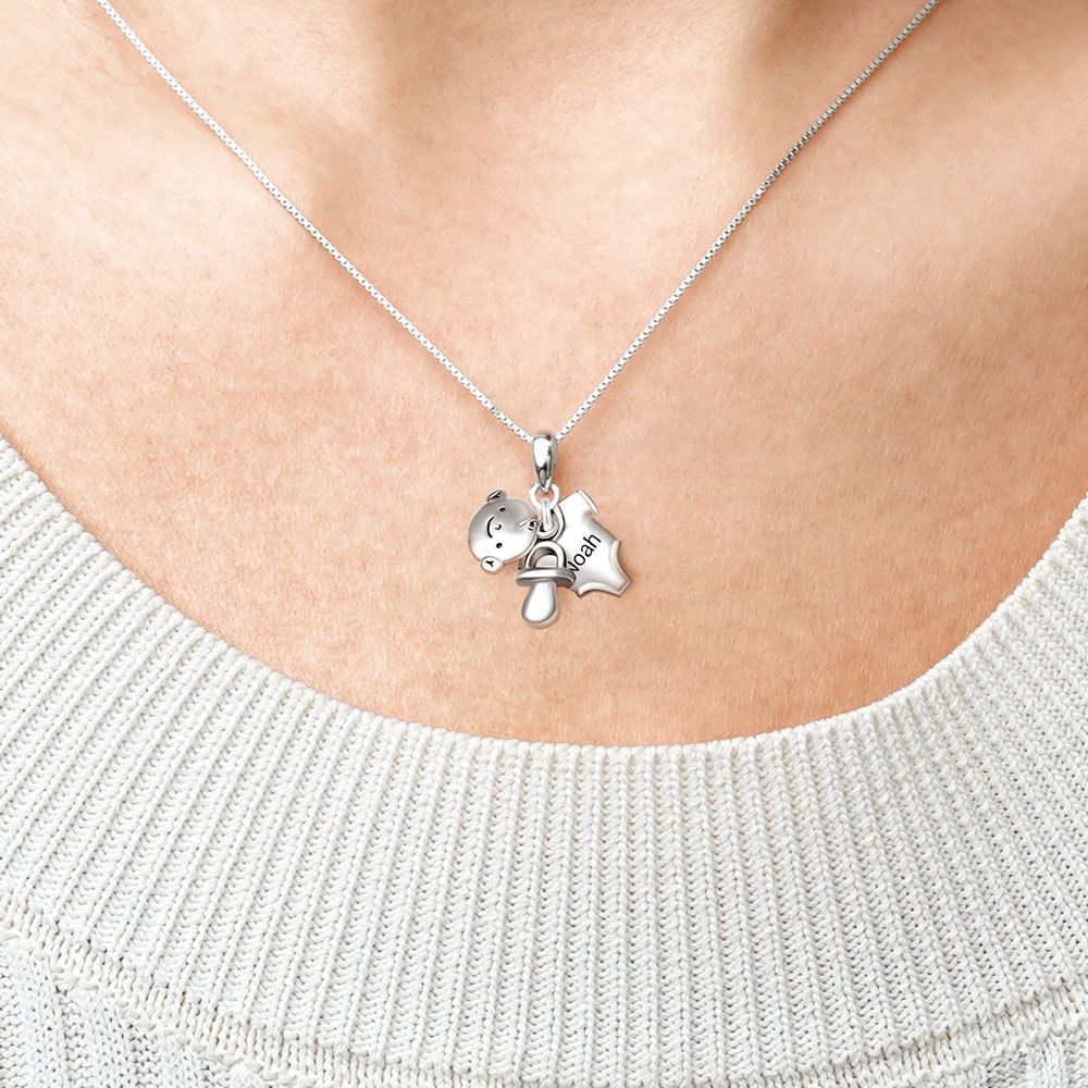 Baby Pacifier&T-shirt Necklace image number 4