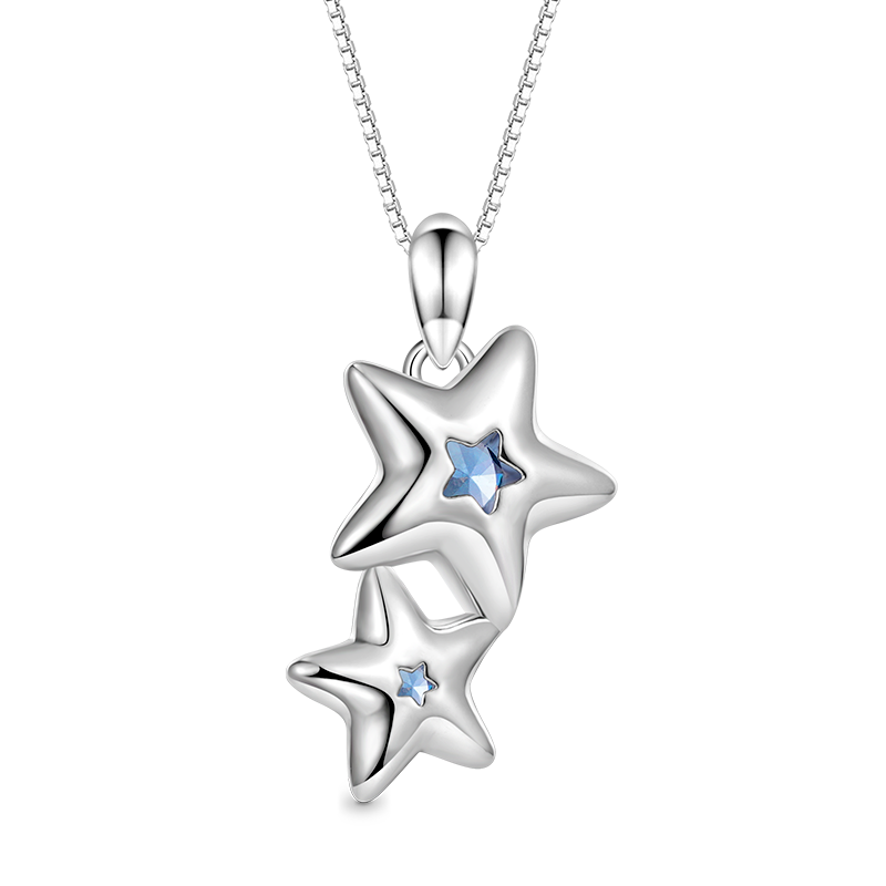 Double Star Necklace image number 1