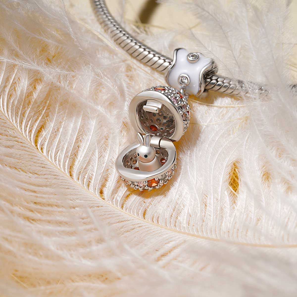 Rabbit in Egg Pendant image number 2