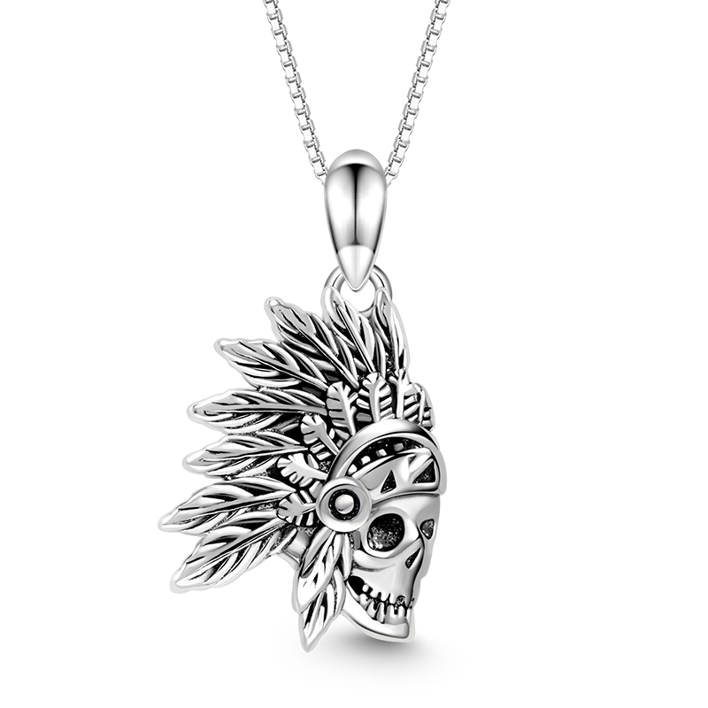 Indian Skull Necklace image number 0