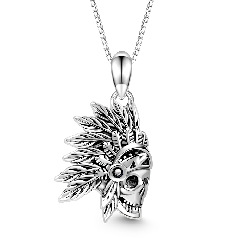 Indian Skull Necklace image number 0