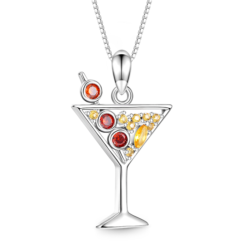 Cocktail Stemware Necklace image number 0