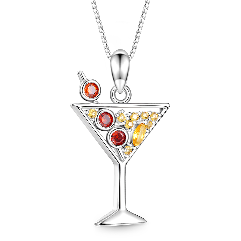 Cocktail Stemware Necklace image number 0