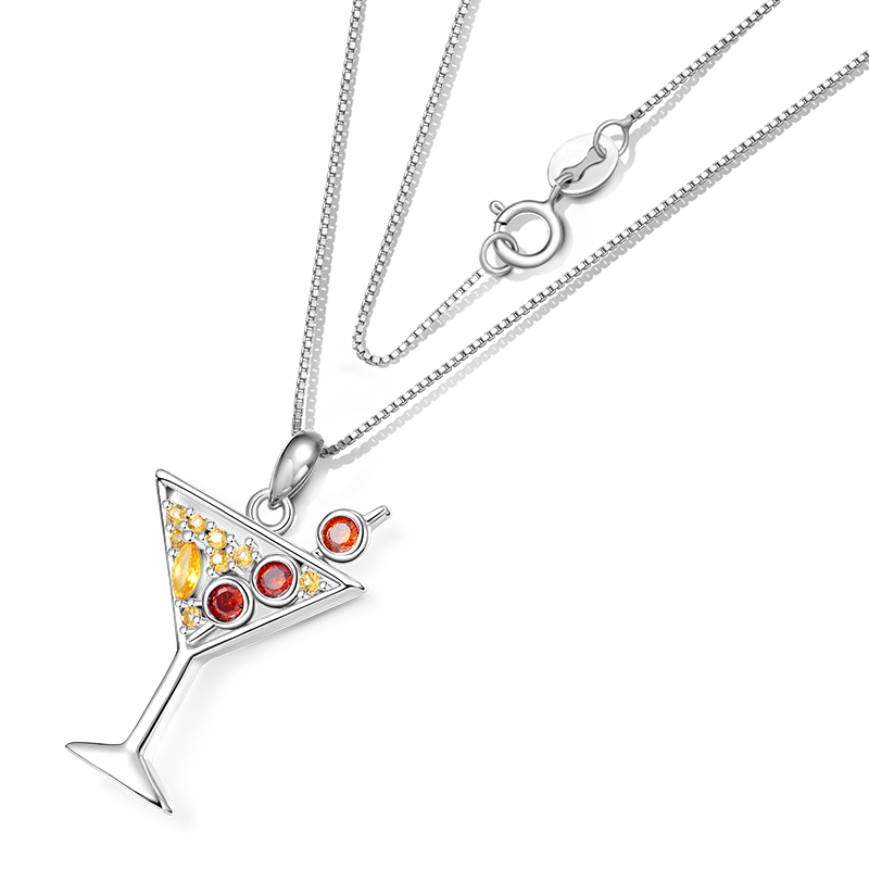Cocktail Stemware Necklace image number 1