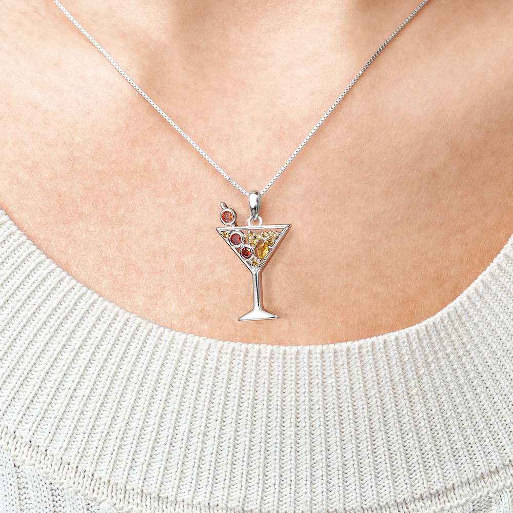 Cocktail Stemware Necklace image number 3