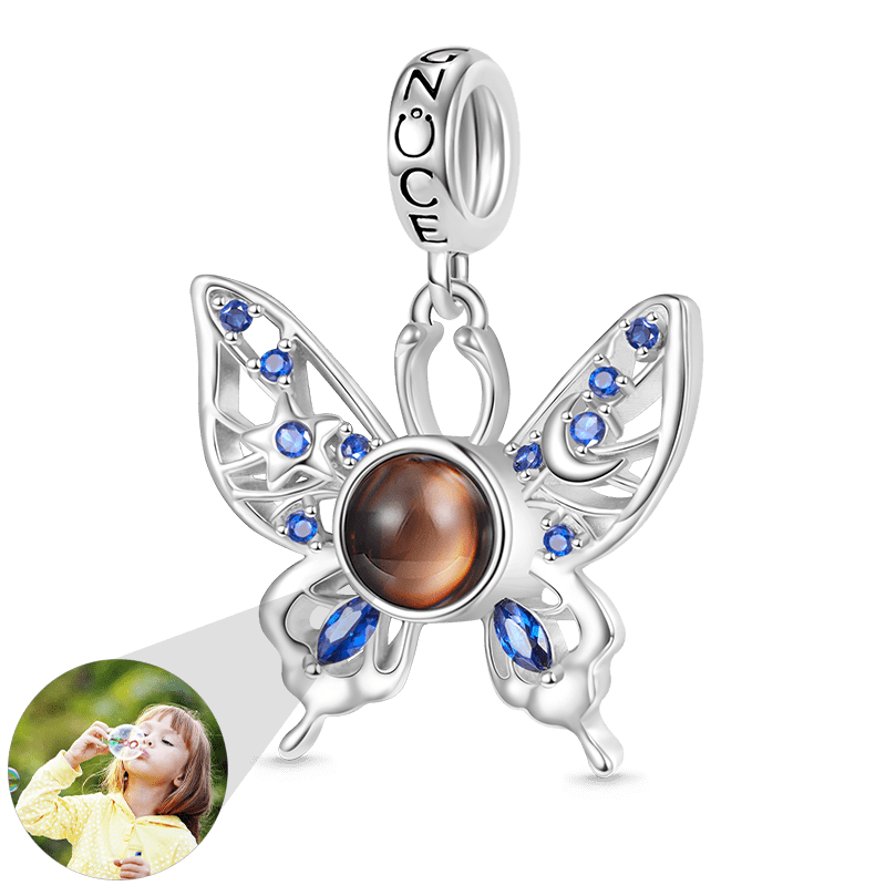 Projection Butterfly Photo Pendant image number 0