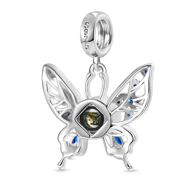 Projection Butterfly Photo Pendant image number 1