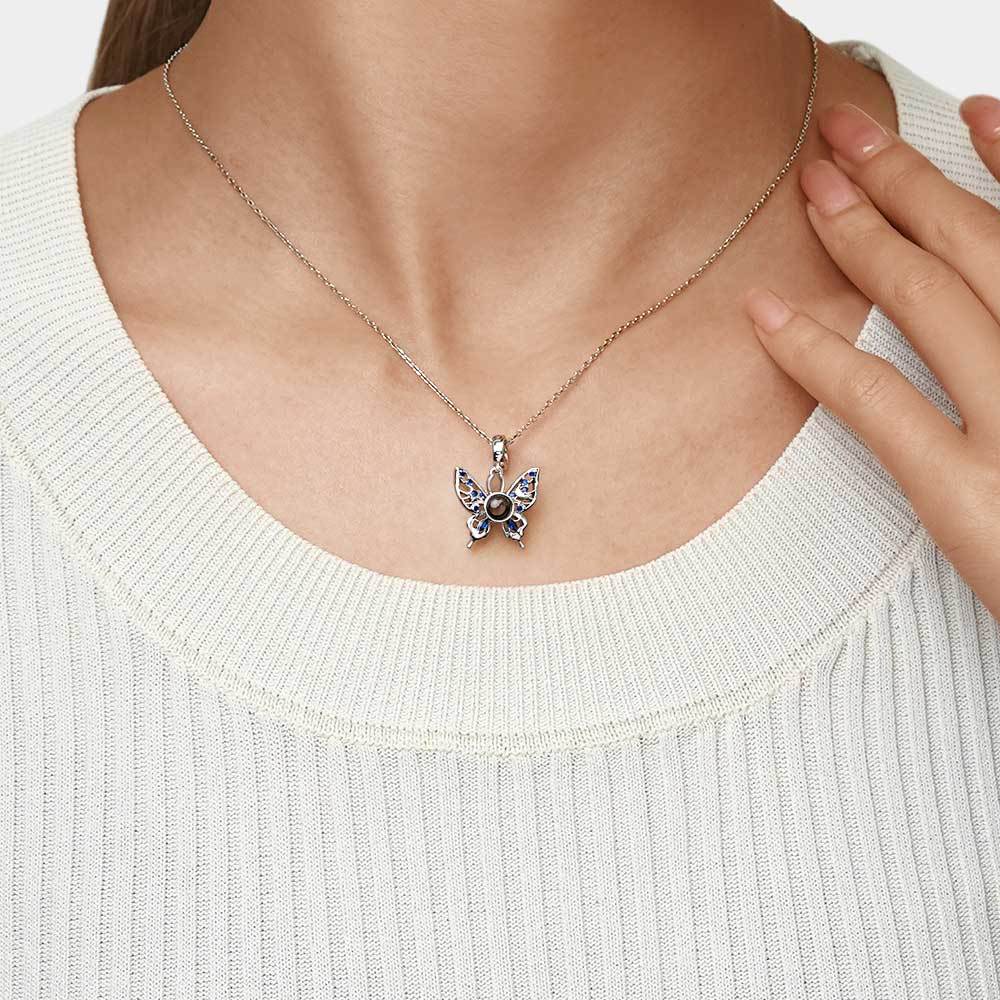 Projection Butterfly Photo Pendant image number 5