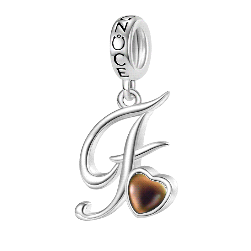 Initial Letter Mood Pendant image number 0