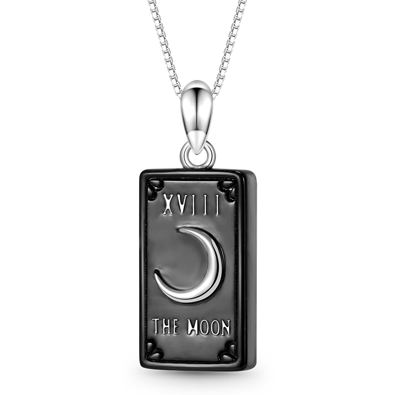 "the Moon" Tarot Necklace image number 1