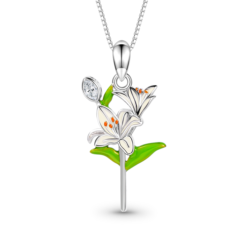 Lily Flower Necklace image number 0