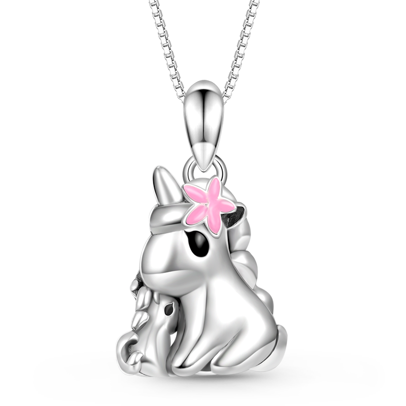 Unicorn & Baby Necklace image number 1