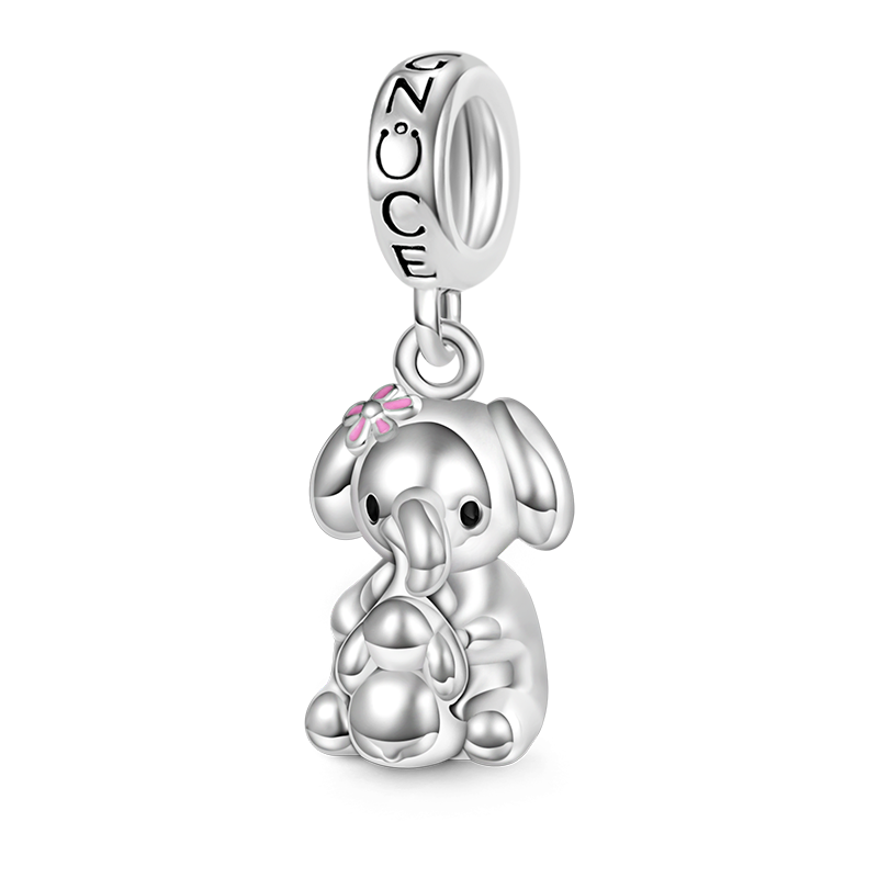 Elephant & Baby Pendant image number 0
