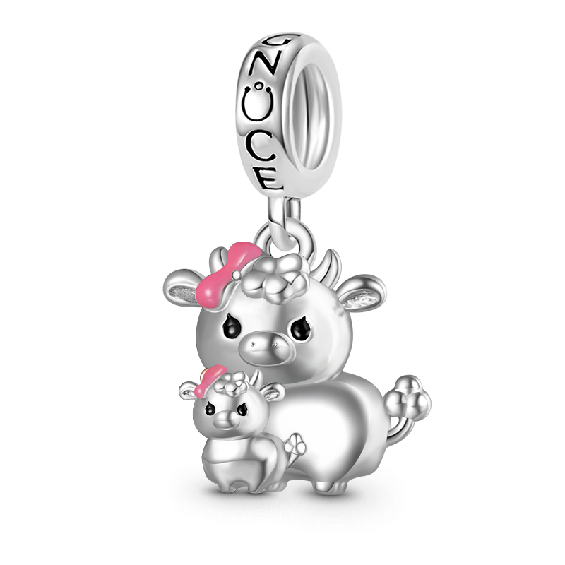 Cow & Baby Pendant image number 0