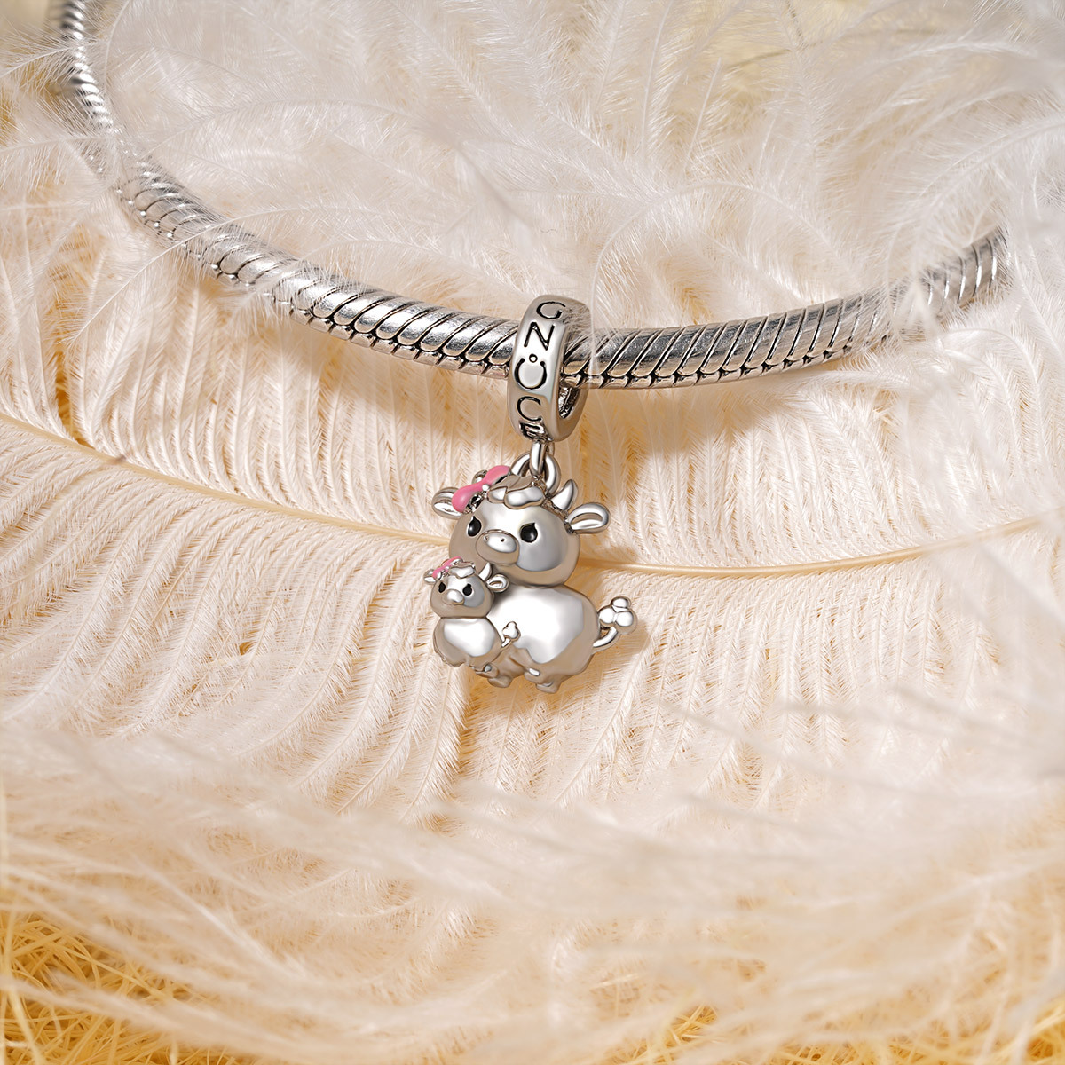 Cow & Baby Pendant image number 2