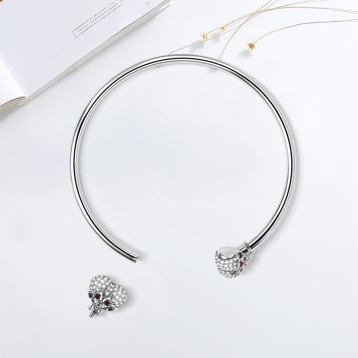 Skulls Removable Bangle image number 1