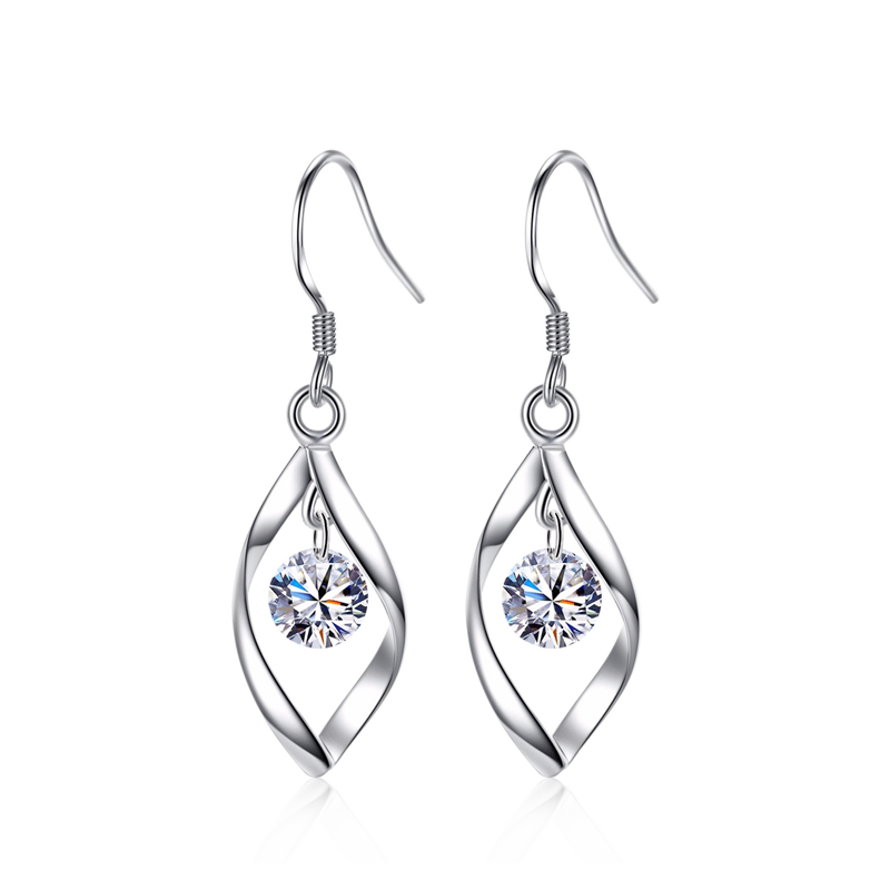 Twisted Water Drop Earrings image number 0