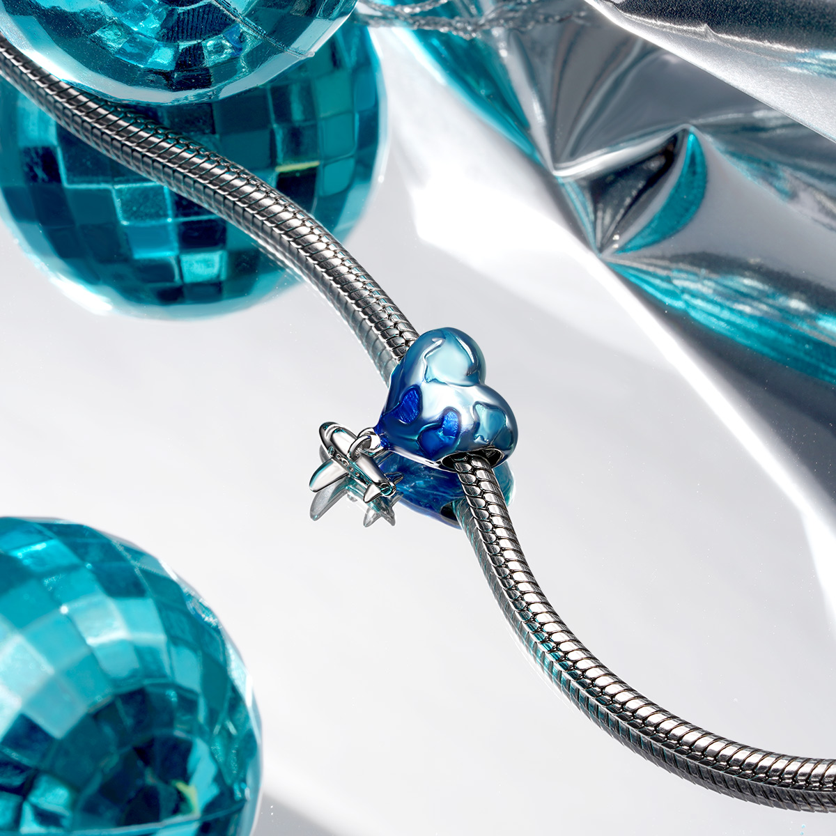 Earth with Plane Charm image number 2