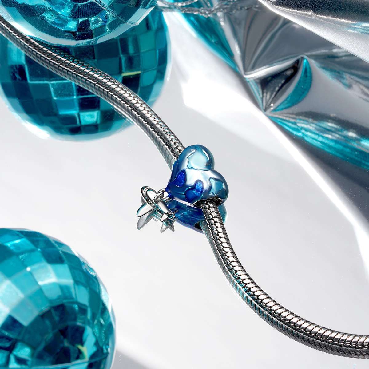 Earth with Plane Charm image number 2