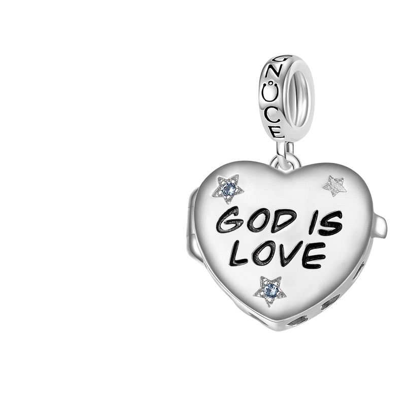 "God is Love" Photo Pendant image number 0