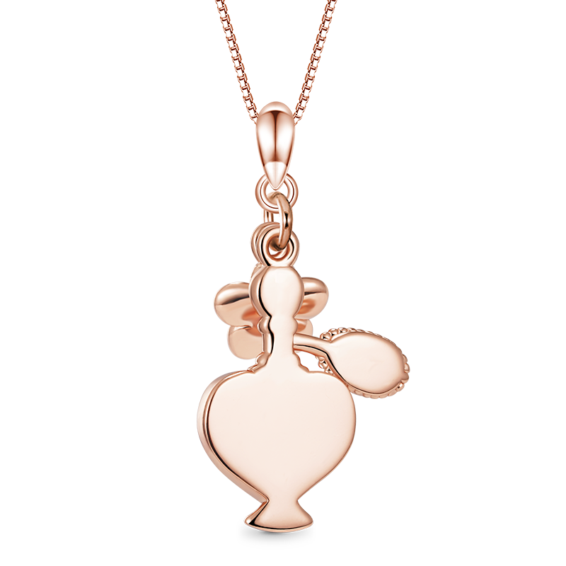 Perfume Heart Bottle Necklace image number 1