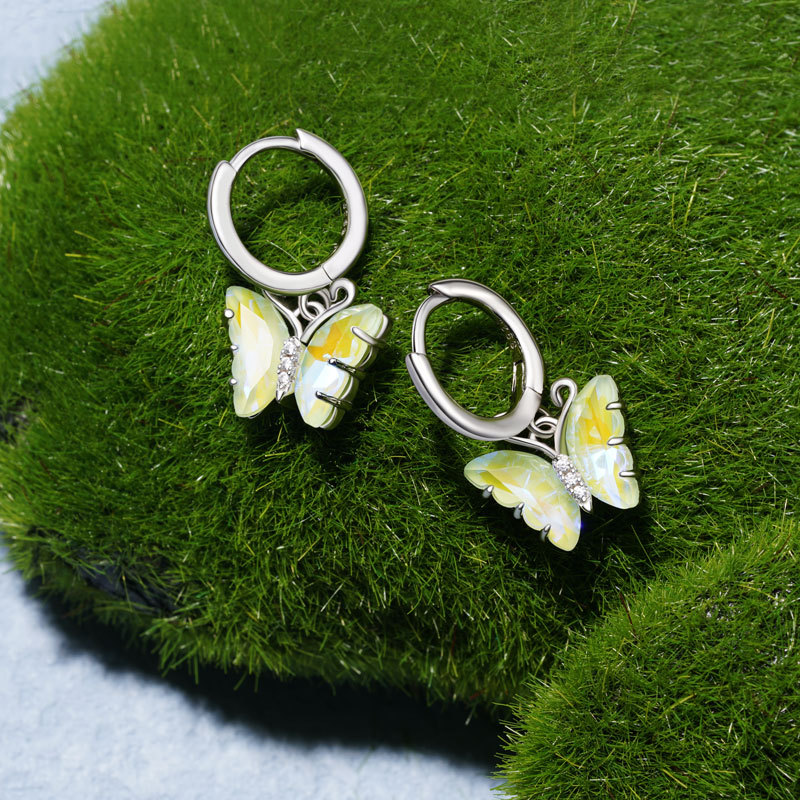 Butterfly Dangle Earrings image number 2